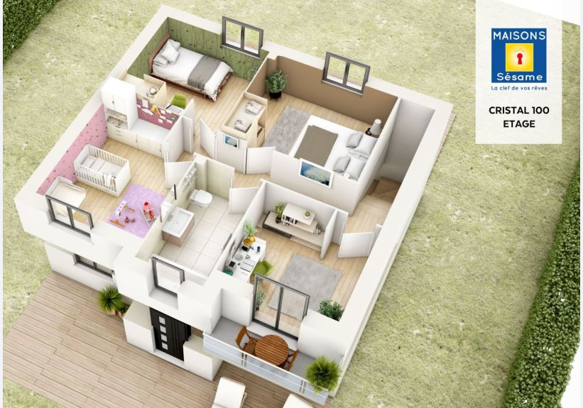 Image du modèle de maison cristal 100 etage