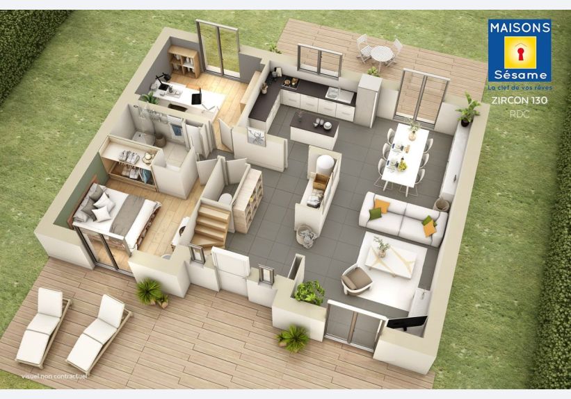 Image du modèle de maison zircon RDC