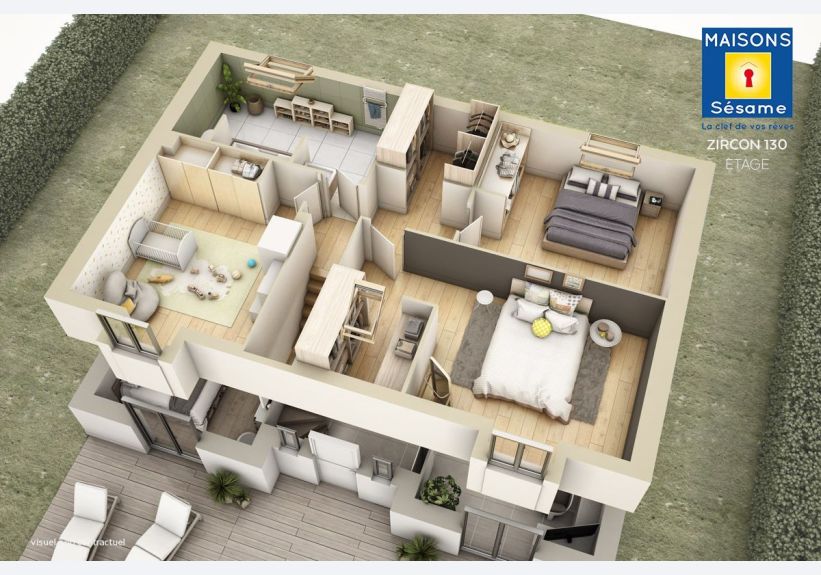 Image du modèle de maison zircon ETAGE