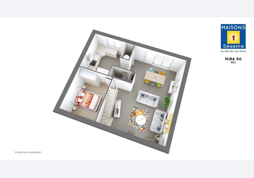 Image du modèle de maison MIRA 90 RDC