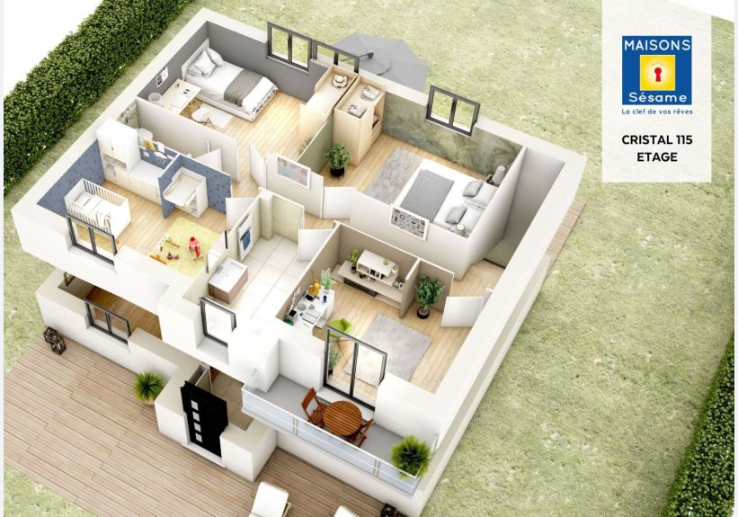 Image du modèle de maison cristal 115 etage