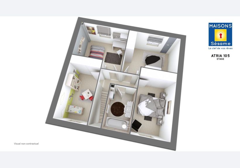 Image du modèle de maison ATRIA 105 ETG