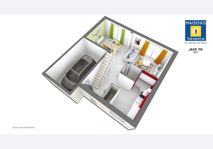 Image du modèle de maison JADE 110 RDC