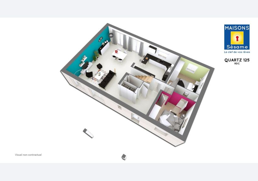 Image du modèle de maison QUARTZ 125 RDC