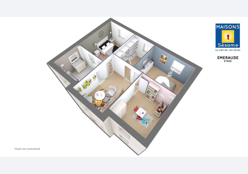 Image du modèle de maison EMERAUDE 120 ETG