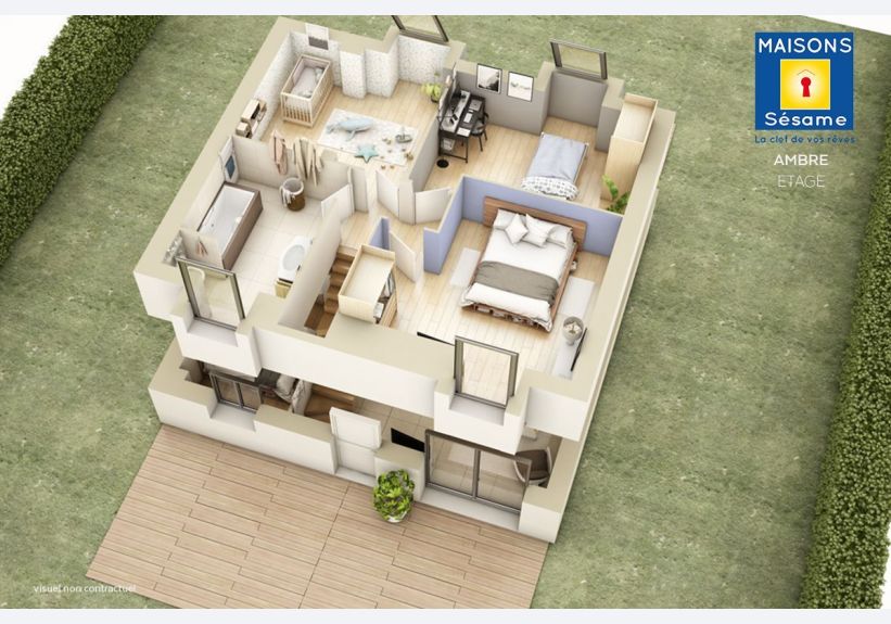 Image du modèle de maison AMBRE-etage-bd