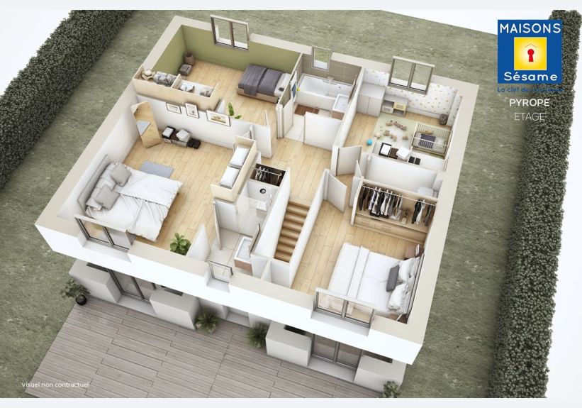 Image du modèle de maison pyropre ETAGE