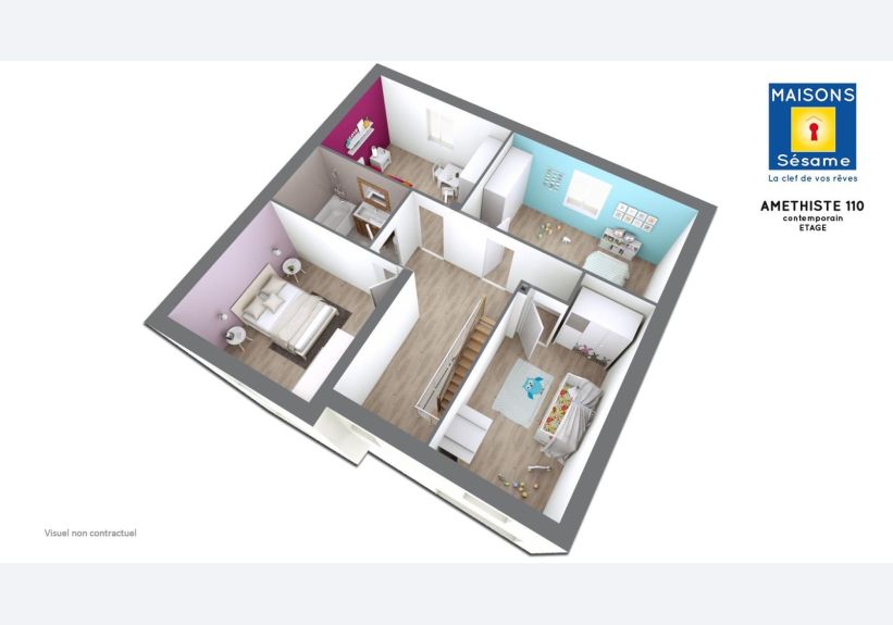 Image du modèle de maison AMETHISTE 110 contemporain ETG