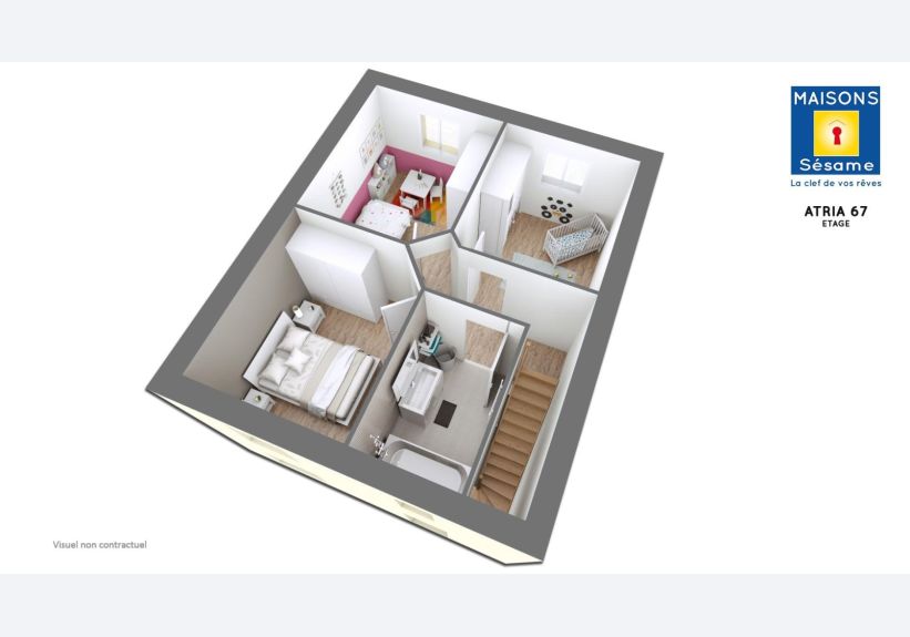Image du modèle de maison ATRIA 67 ETG