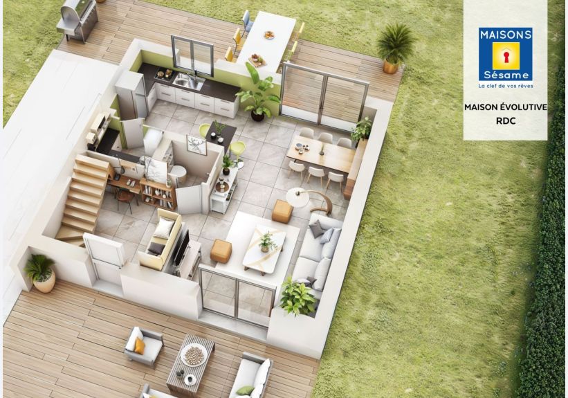 Image du modèle de maison evolutive rdc