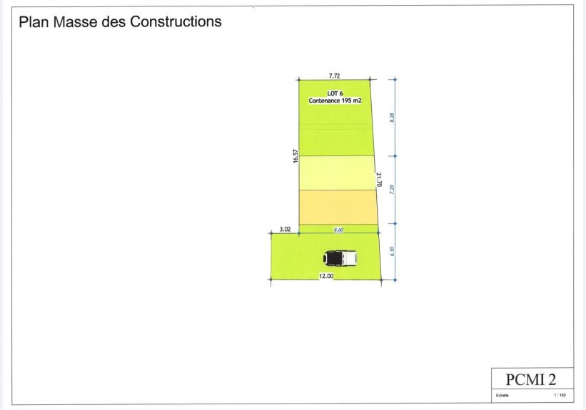 Image du modèle de maison PLAN MASSE R+1 de 80m² 4Ch Lot 6 Mantes la Ville