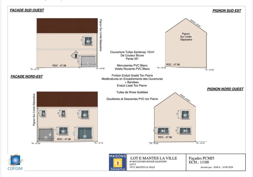 Image du modèle de maison LOT E FACADES