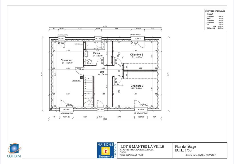 Image du modèle de maison LOT B ETAGE