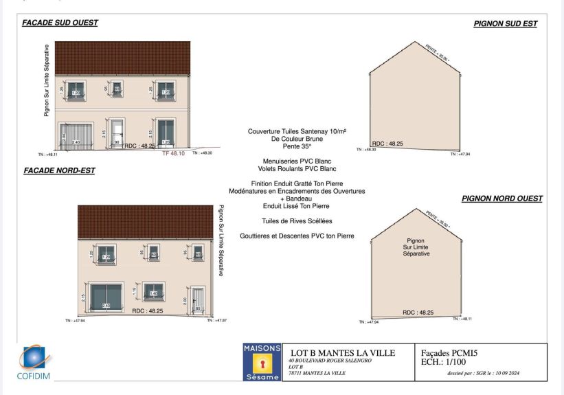 Image du modèle de maison LOT B FACADES