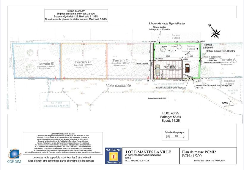 Image du modèle de maison Lot B IMPLANTATION