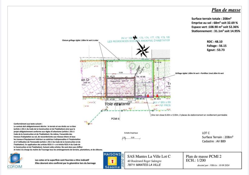 Image du modèle de maison LOT C IMPLANTATION