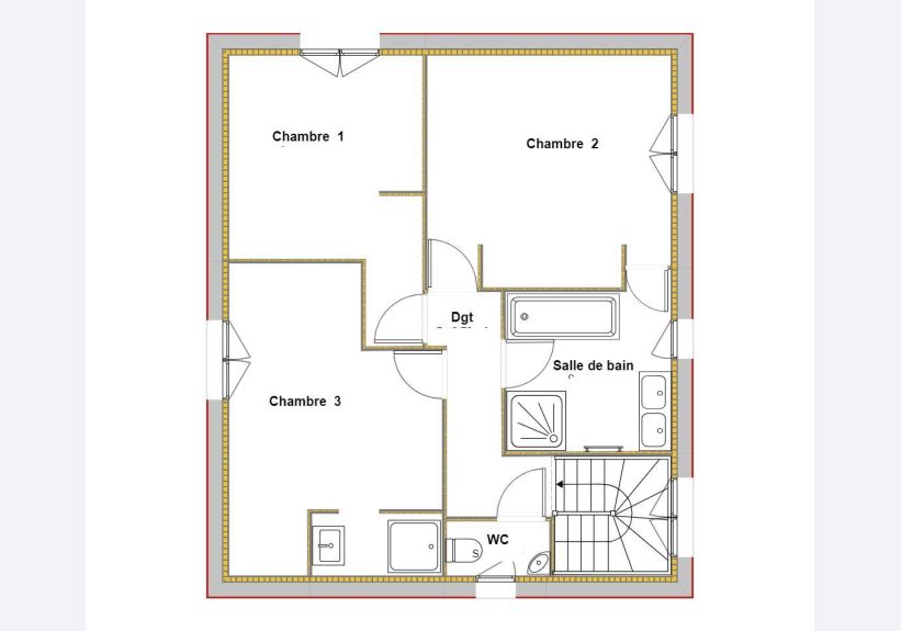 Image du modèle de maison MAGNOLIA PLAN ETAGE