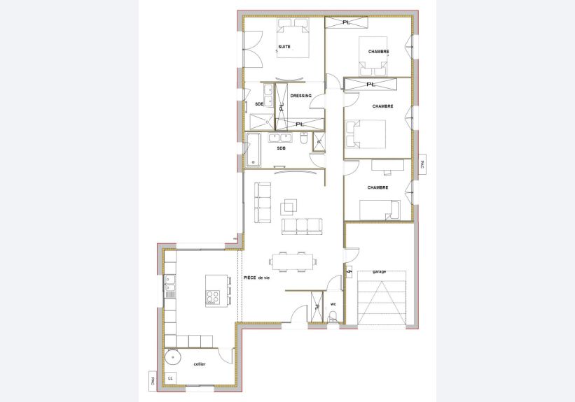 Image du modèle de maison AMARYLLIS PLAN RDC