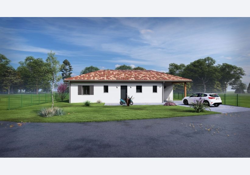 Image du modèle de maison 36055B-24_1 - Vue extérieure