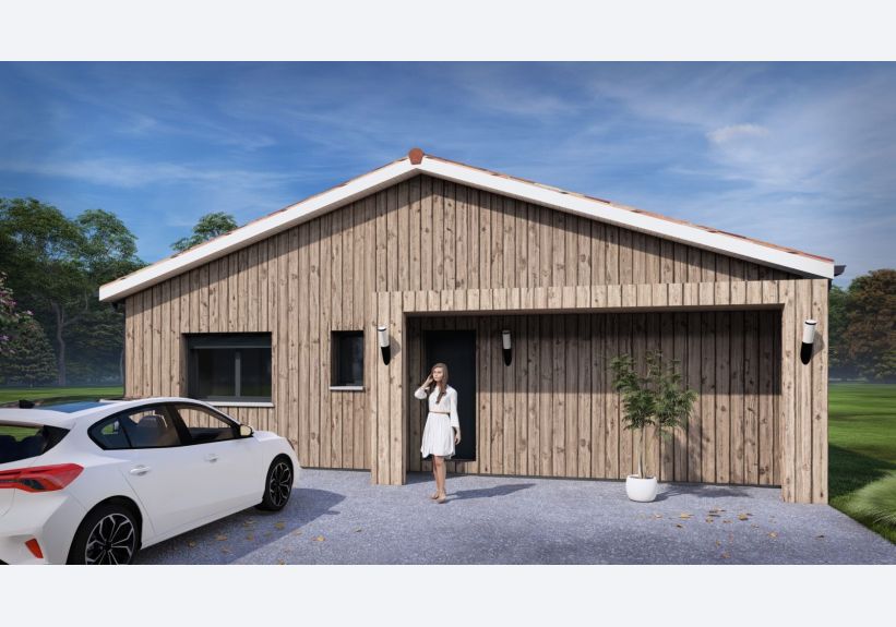 Image du modèle de maison 36061A-24_1 - Vue extérieure