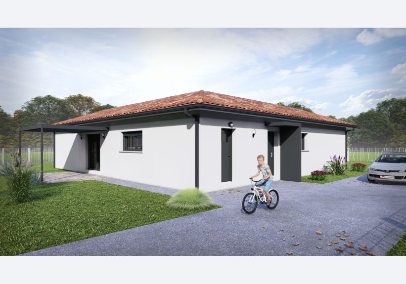 Image du modèle de maison 36067B-24_2 - Vue extérieure