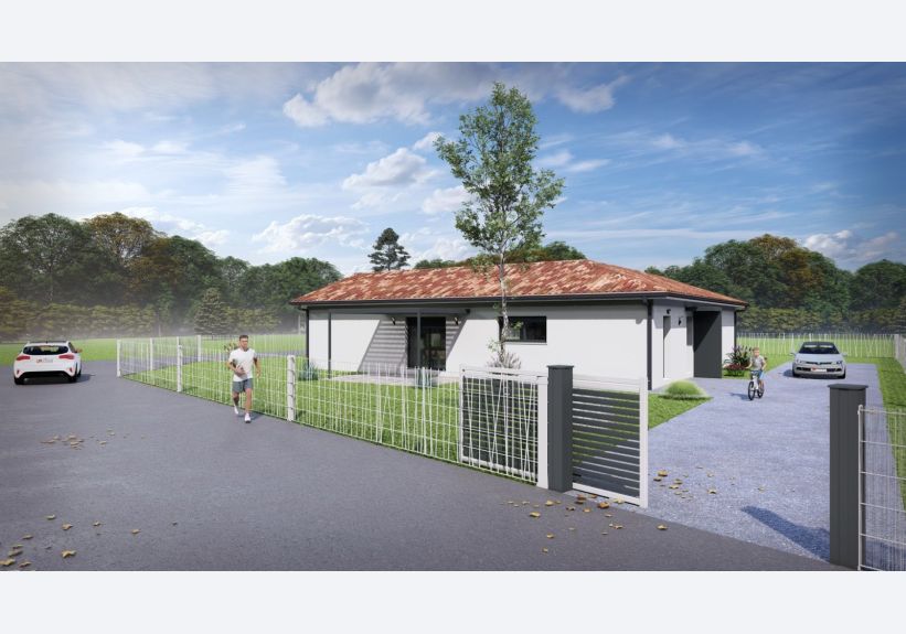 Image du modèle de maison 36067B-24_1 - Vue extérieure