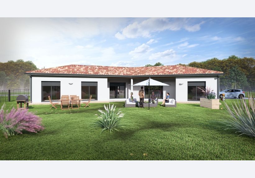 Image du modèle de maison 36057A-24_5 - Vue extérieure