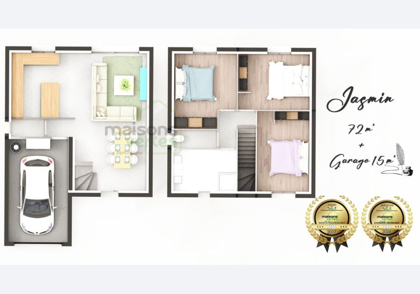 Image du modèle de maison Jasmin plan 3d