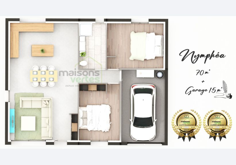 Image du modèle de maison nymphea plan 3d