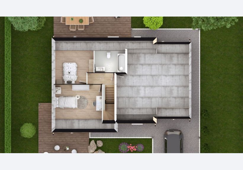 Image du modèle de maison TILIA 3G-83 - DESSUS COMBLES