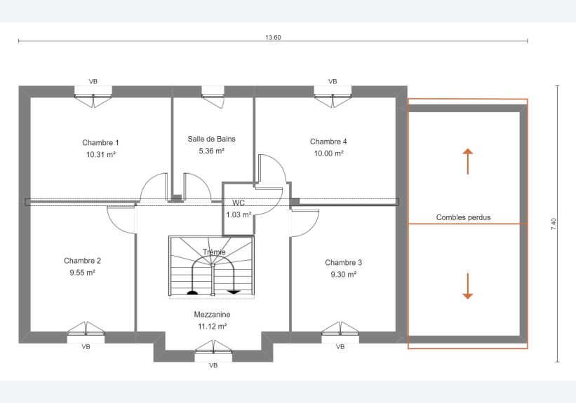 Image du modèle de maison IBERIS 7G - 139 - PLAN ETAGE