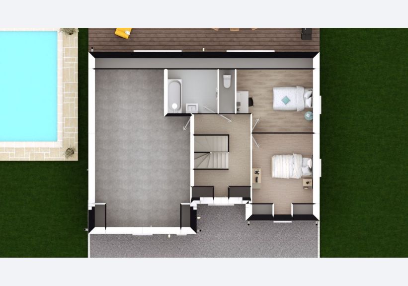Image du modèle de maison TULIPA 3G-95 - DESSUS COMBLES