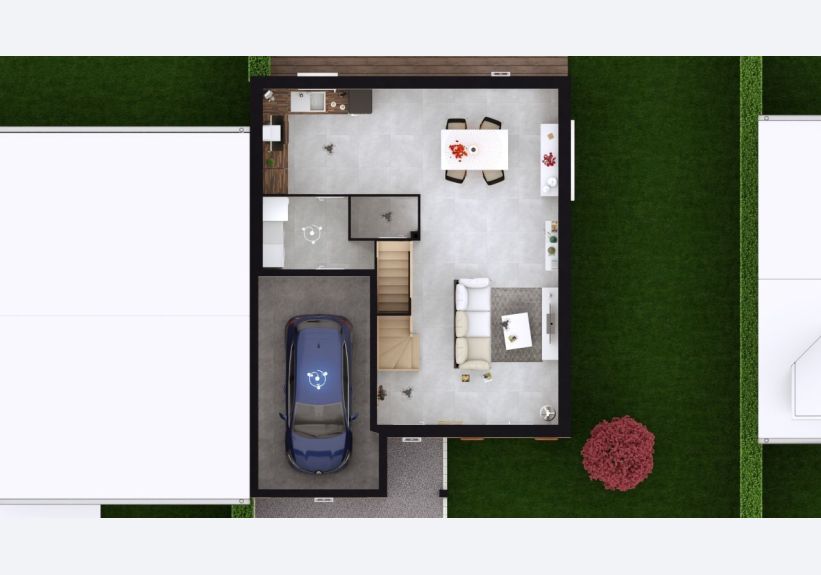 Image du modèle de maison KERRIA 4G-108 - DESSUS RDC