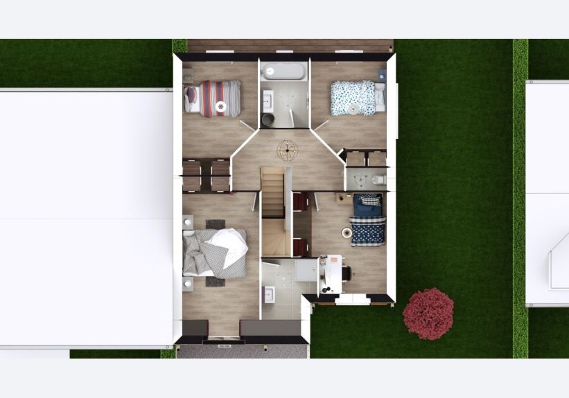 Image du modèle de maison KERRIA 4G-108 - DESSUS ETAGE
