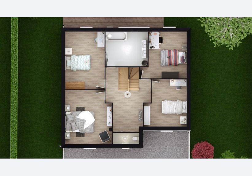 Image du modèle de maison MALVA 5-157 - DESSUS ETAGE
