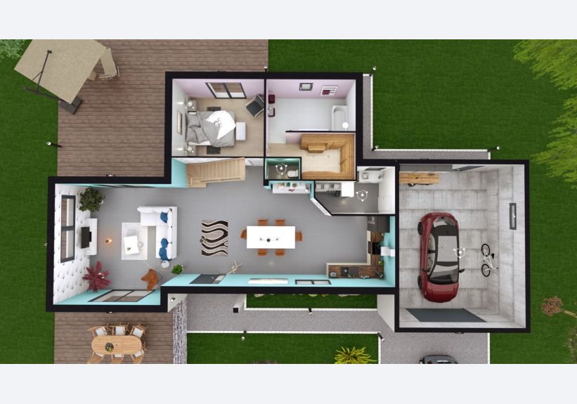 Image du modèle de maison ASARINA 5G-164 - DESSUS RDC