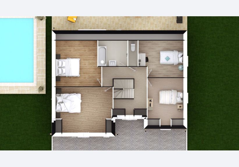 Image du modèle de maison TULIPA 5G-126 - DESSUS COMBLES