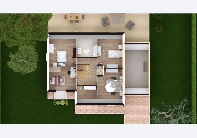Image du modèle de maison VERONICA 5G-126 - DESSUS COMBLES