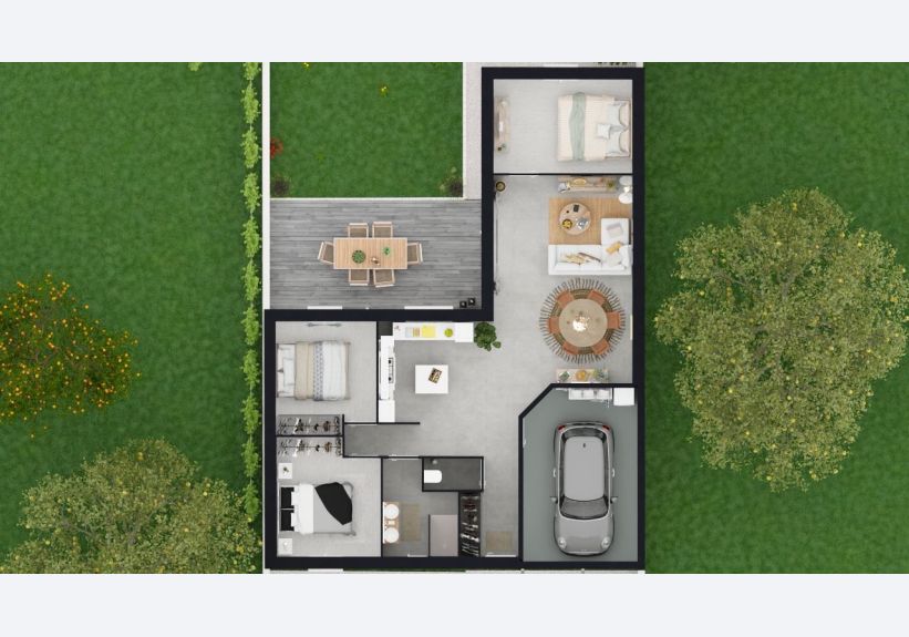 Image du modèle de maison VUE DE HAUT