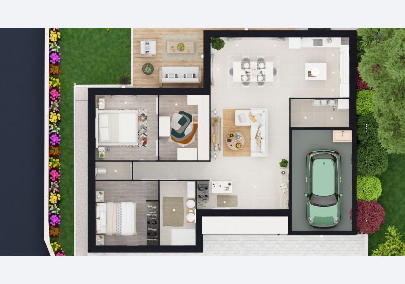 Image du modèle de maison VUE DE HAUT V1