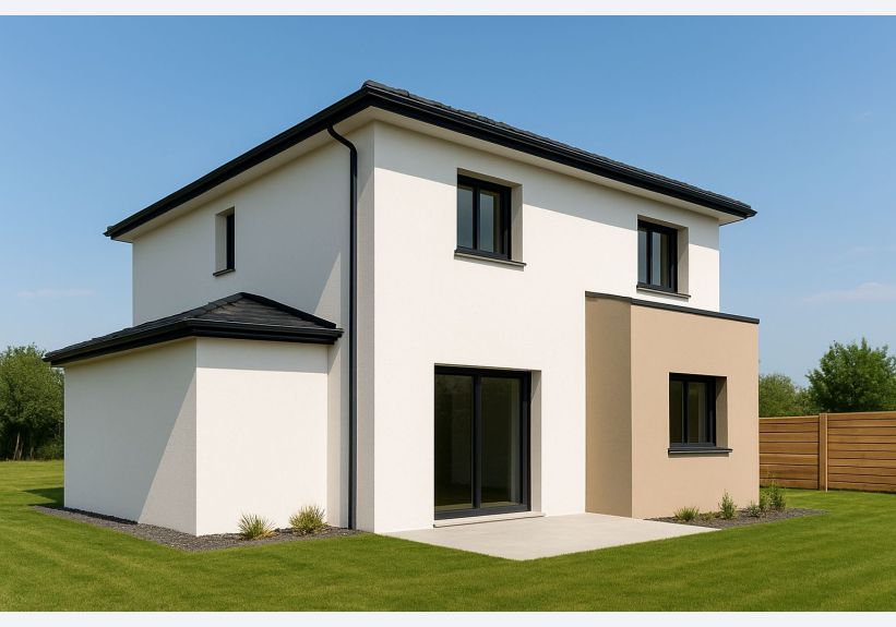 Image du modèle de maison Maison moderne et épurée en banlieue