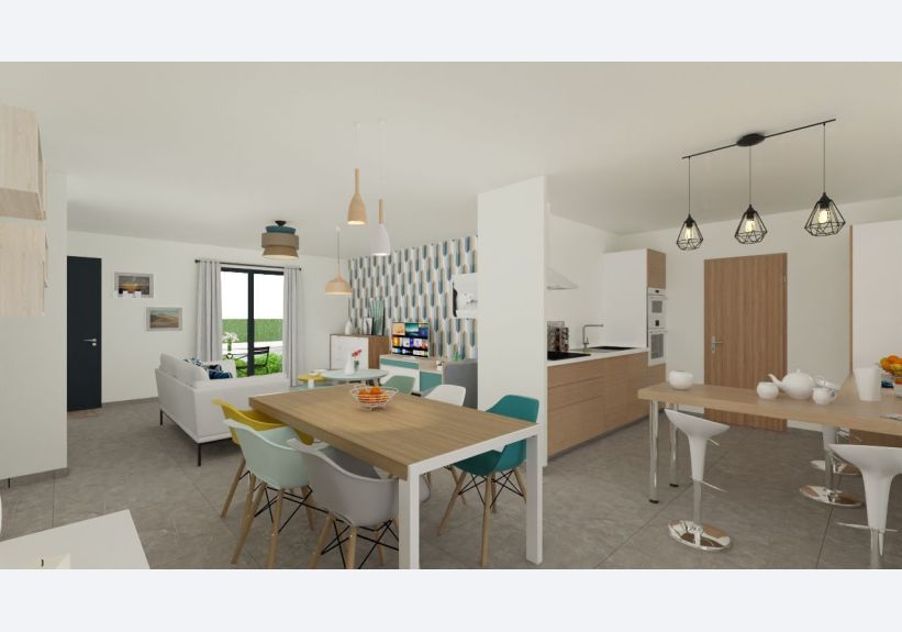 Image du modèle de maison Vue séjour cuisine