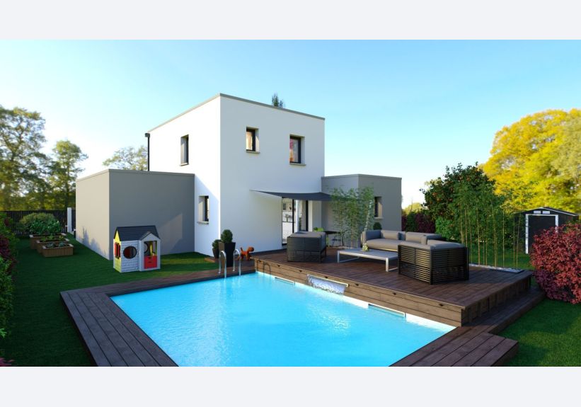 Image du modèle de maison ALICIA extérieur arrière 1