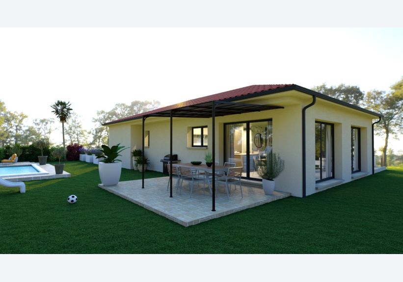 Image du modèle de maison LEA extérieur arrière 1