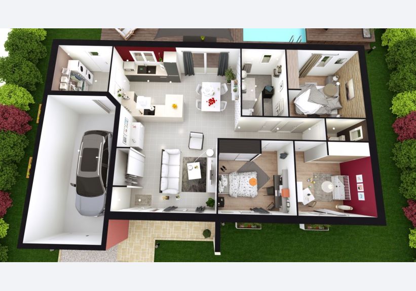 Image du modèle de maison ALEXIA axo