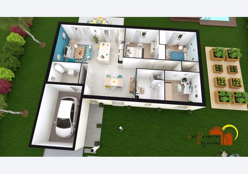 Image du modèle de maison NINA axo