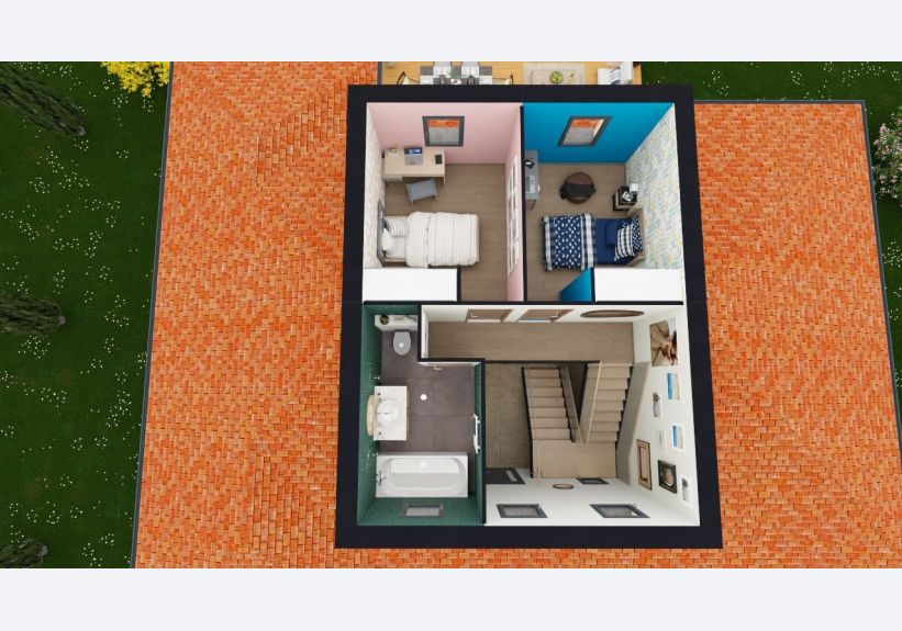 Image du modèle de maison Axo étage