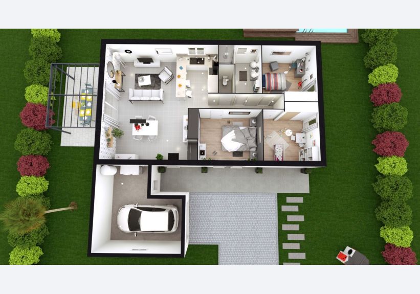 Image du modèle de maison TINA axo