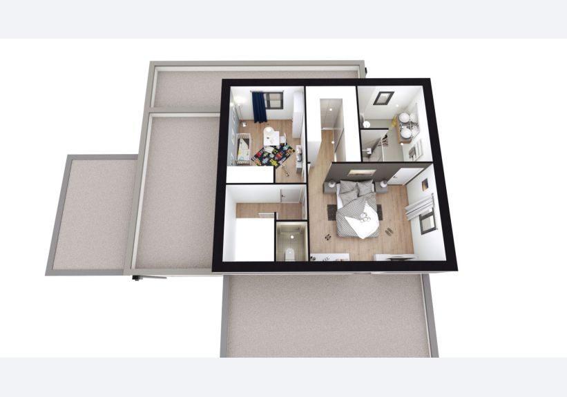 Image du modèle de maison SOFIA axo étage