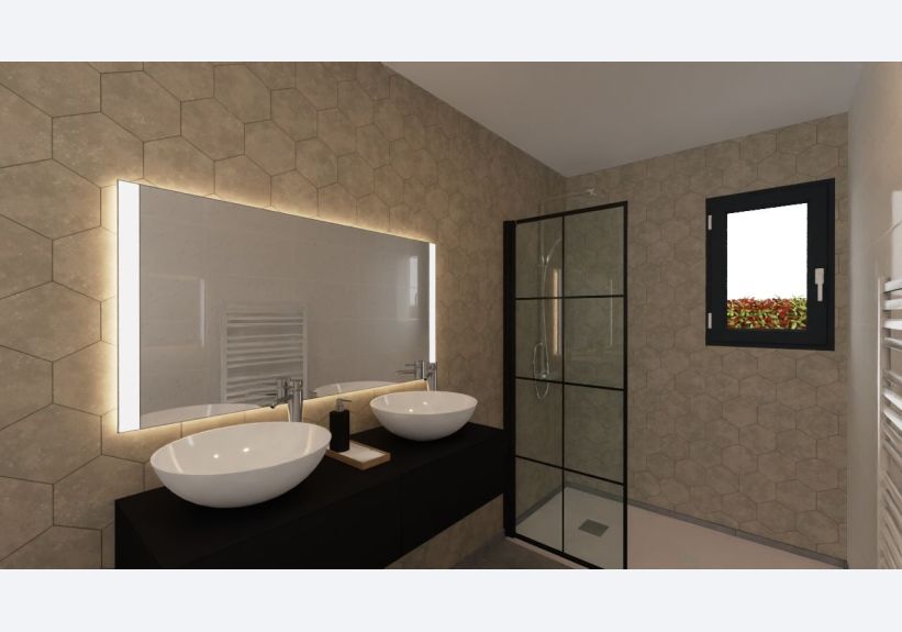 Image du modèle de maison Vue salle d'eau
